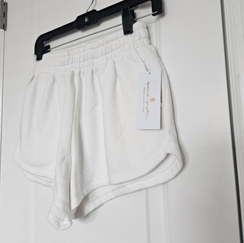 NWT Spiritual Gangster Sadie Shorts White Size XS $78